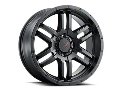 DX4 Wheels DYNO Flat Black 6-Lug Wheel; 18x8; 25mm Offset (21-24 Bronco, Excluding Raptor)
