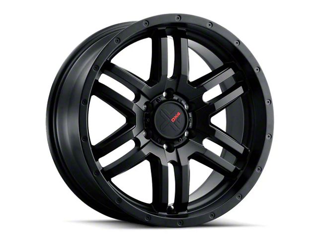 DX4 Wheels DYNO Flat Black 6-Lug Wheel; 20x9; 10mm Offset (22-24 Tundra)