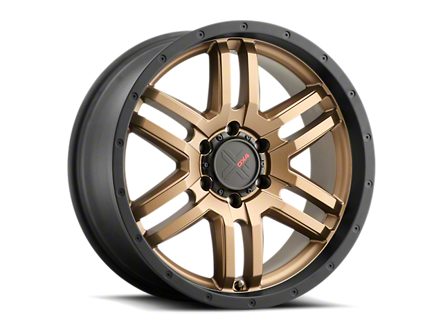 DX4 Wheels DYNO Frozen Bronze with Black Lip 6-Lug Wheel; 20x9; 10mm Offset (07-14 Tahoe)