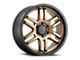 DX4 Wheels DYNO Frozen Bronze with Black Lip 6-Lug Wheel; 20x9; 10mm Offset (16-23 Tacoma)
