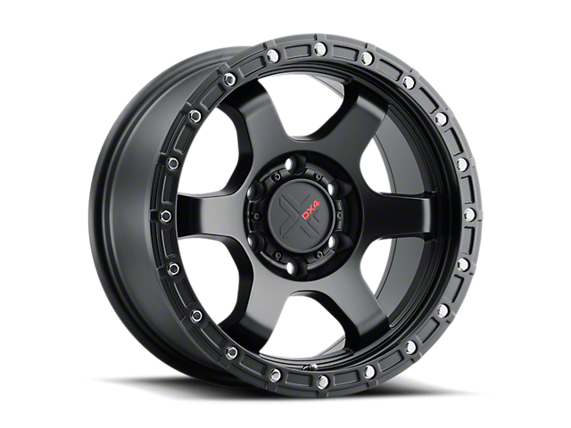 DX4 Wheels NITRO Flat Black 6-Lug Wheel; 18x9; 12mm Offset (10-23 4Runner)