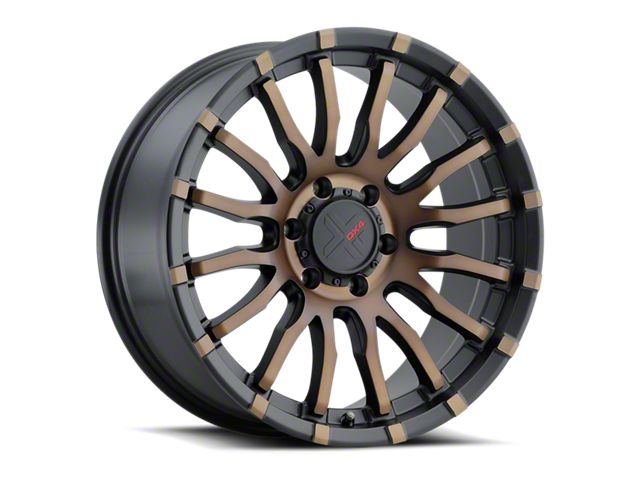 DX4 Wheels OCTANE Flat Black with Bronze Shadow 6-Lug Wheel; 20x9; 10mm Offset (22-24 Tundra)