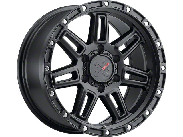 DX4 Wheels REBEL Flat Black 6-Lug Wheel; 18x9; 1mm Offset (21-24 Bronco, Excluding Raptor)