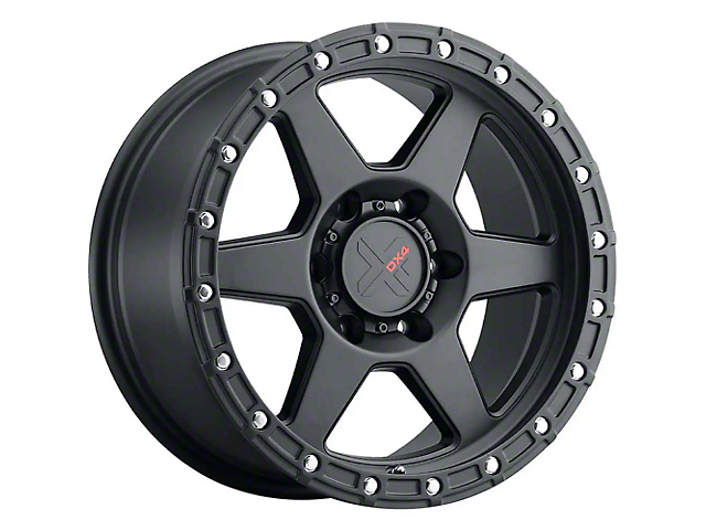 DX4 Wheels RECON Flat Black 6-Lug Wheel; 18x9; 18mm Offset (03-09 4Runner)