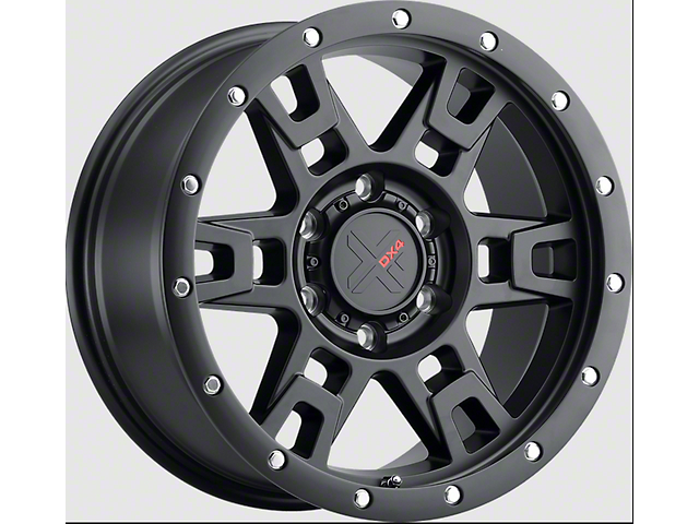 DX4 Wheels TERRAIN Flat Black 6-Lug Wheel; 18x9; 12mm Offset (04-15 Titan)