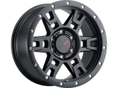 DX4 Wheels TERRAIN Flat Black 6-Lug Wheel; 18x9; -12mm Offset (2024 Tacoma)
