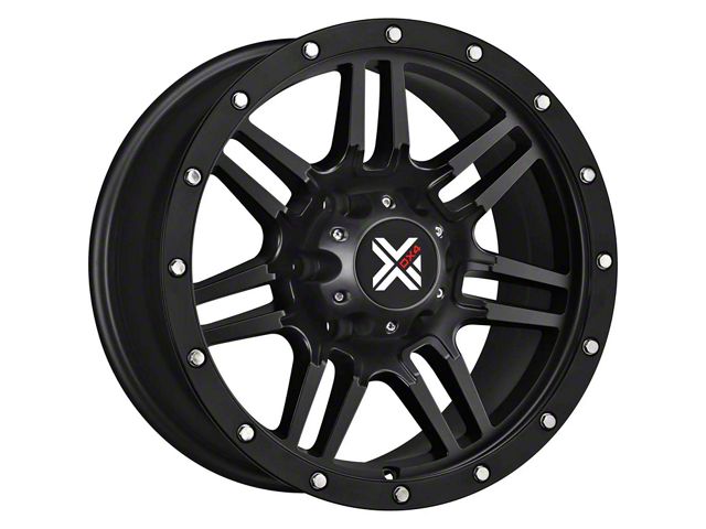 DX4 Wheels 7S Flat Black 6-Lug Wheel; 17x8.5; 18mm Offset (05-15 Tacoma)