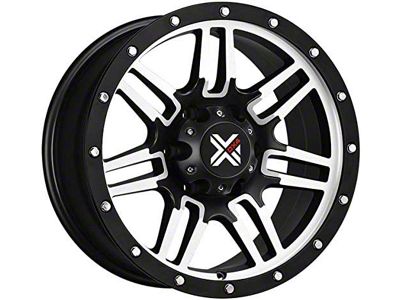 DX4 Wheels 7S Flat Black Machined 6-Lug Wheel; 17x8.5; 18mm Offset (2024 Tacoma)