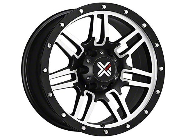 DX4 Wheels 7S Flat Black Machined 6-Lug Wheel; 17x8.5; 18mm Offset (21-24 Bronco, Excluding Raptor)