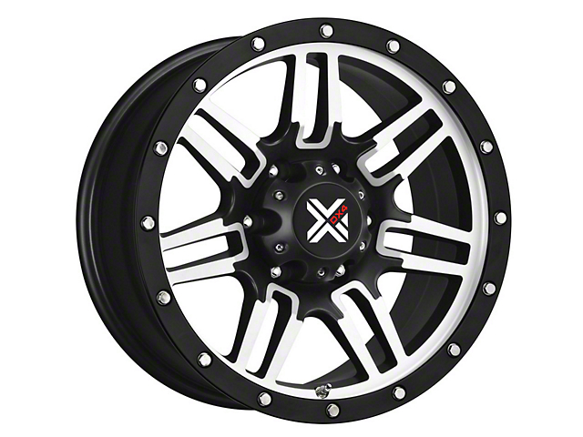 DX4 Wheels 7S Flat Black Machined 6-Lug Wheel; 17x8.5; -6mm Offset (10-23 4Runner)