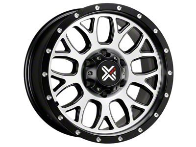 DX4 Wheels GEAR Flat Black Machined 6-Lug Wheel; 17x8.5; -6mm Offset (10-24 4Runner)