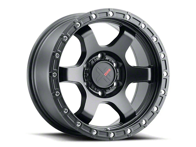 DX4 Wheels NITRO Flat Black 6-Lug Wheel; 17x8.5; 0mm Offset (10-23 4Runner)