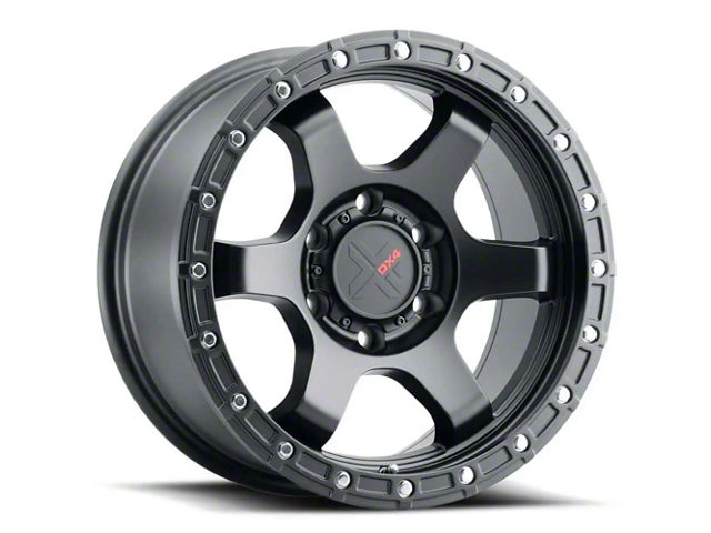 DX4 Wheels NITRO Flat Black 6-Lug Wheel; 17x8.5; 0mm Offset (10-24 4Runner)