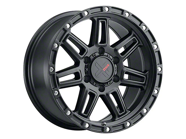 DX4 Wheels REBEL Flat Black 6-Lug Wheel; 17x8.5; -6mm Offset (07-14 Tahoe)