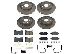 PowerStop OE Replacement 6-Lug Brake Rotor and Pad Kit; Front and Rear (19-23 Sierra 1500)