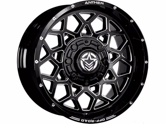 Anthem Off-Road Avenger Gloss Black Milled 6-Lug Wheel; 18x9; 18mm Offset (16-23 Tacoma)