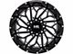 Hardrock Offroad BlackTop Xposed Gloss Black Milled 6-Lug Wheel; 20x10; -19mm Offset (16-23 Tacoma)