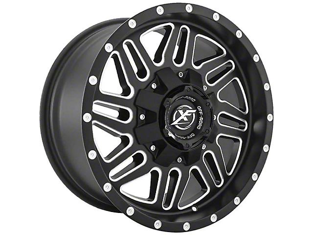XF Offroad XF-201 Matte Black Milled 6-Lug Wheel; 18x9; -12mm Offset (07-14 Tahoe)