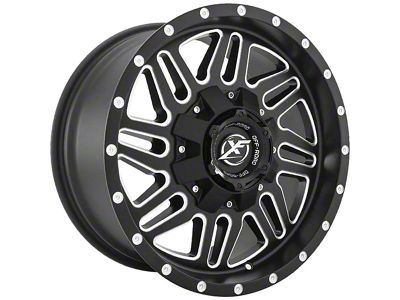 XF Offroad XF-201 Matte Black Milled 6-Lug Wheel; 18x9; -12mm Offset (2024 Tacoma)