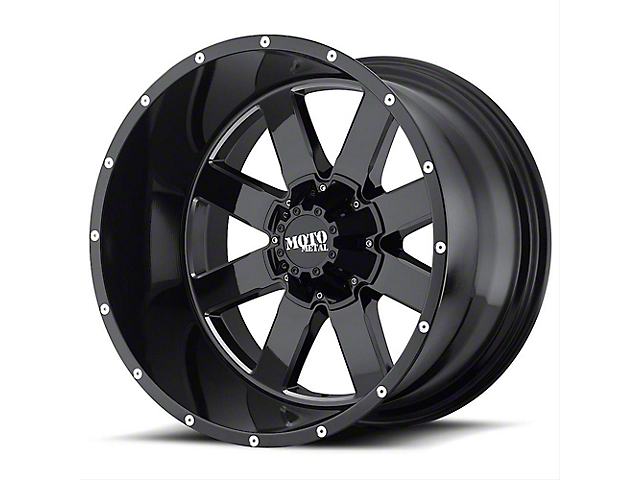 Moto Metal MO962 Gloss Black Milled 6-Lug Wheel; 18x12; -44mm Offset (07-14 Tahoe)