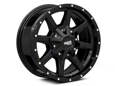 Moto Metal MO970 Gloss Black with Milled Lip 6-Lug Wheel; 20x10; -24mm Offset (22-24 Bronco Raptor)