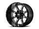 Moto Metal MO970 Gloss Gray Center with Gloss Black Lip 6-Lug Wheel; 20x12; -44mm Offset (16-23 Tacoma)