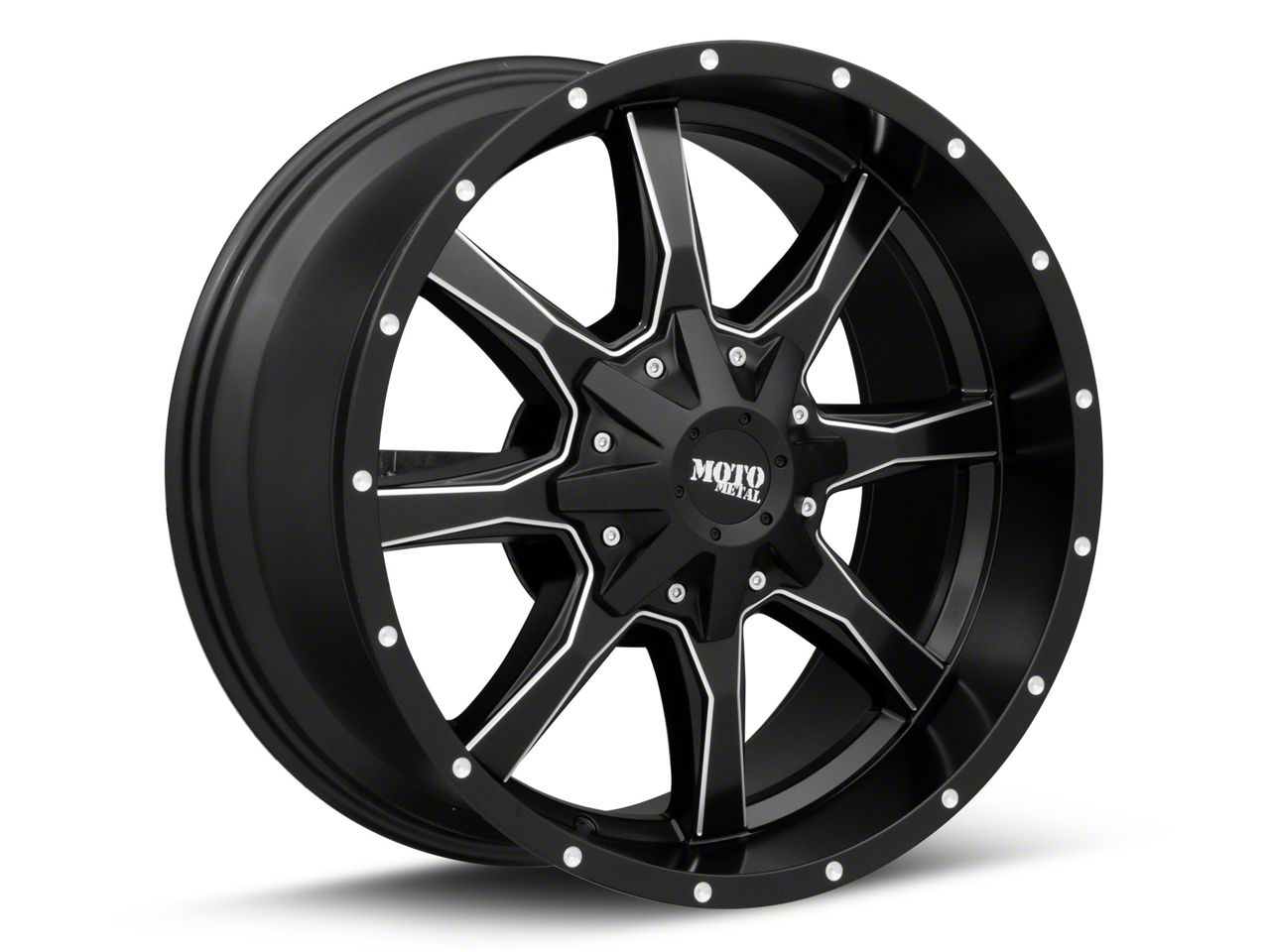 Moto Metal Titan XD MO970 Semi Gloss Black Milled 6-Lug Wheel; 20x10 ...