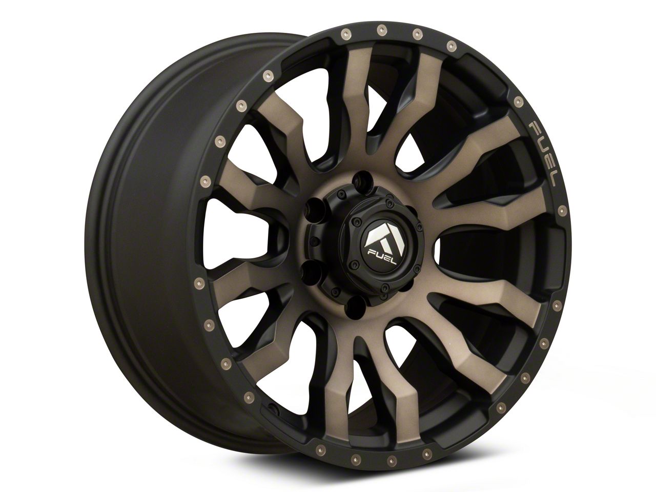 Fuel Wheels Yukon Blitz Matte Black Double Dark Tint 6-Lug Wheel; 20x9 ...