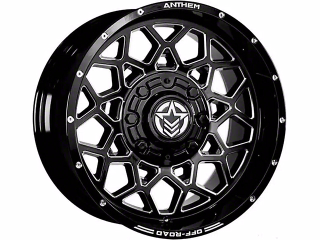 Anthem Off-Road Avenger Gloss Black Milled 6-Lug Wheel; 18x9; 18mm Offset (07-14 Yukon)
