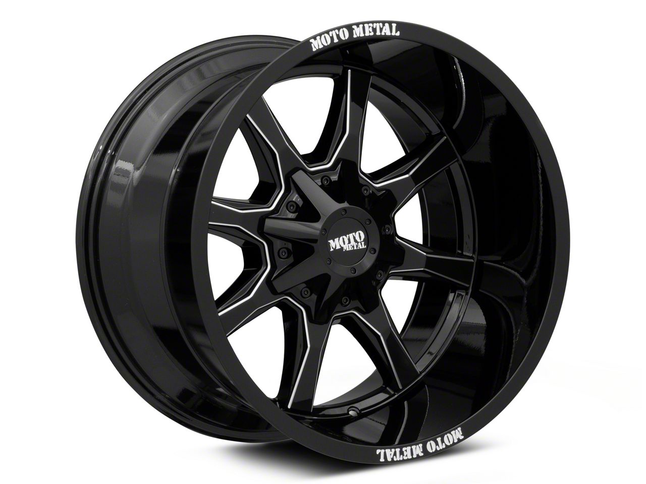 Moto Metal Toyota 4-Runner MO970 Gloss Black With Milled Spoke 6-Lug ...