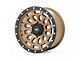 Rough Country 87 Series Simulated Beadlock Bronze 6-Lug Wheel; 17x8.5; 0mm Offset (05-15 Tacoma)