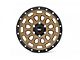 Rough Country 87 Series Simulated Beadlock Bronze 6-Lug Wheel; 17x8.5; 0mm Offset (21-24 Bronco, Excluding Raptor)