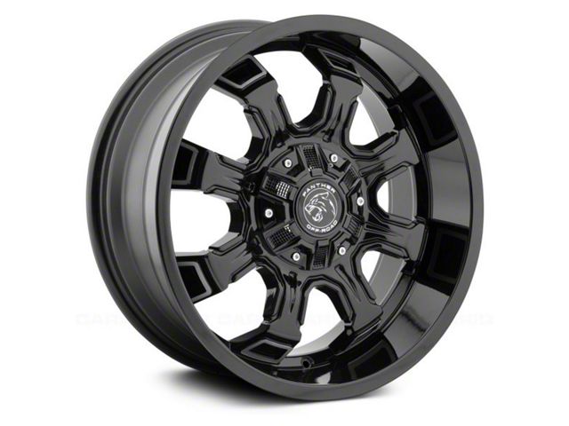 Panther Off Road 579 Gloss Black Machined 6-Lug Wheel; 18x9; -12mm Offset (05-15 Tacoma)