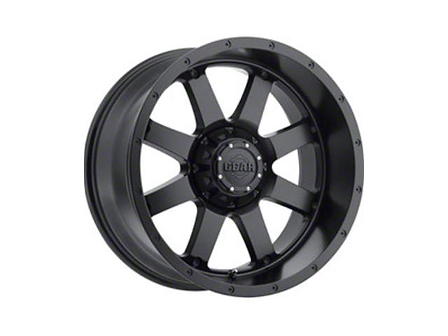 Gear Off-Road Big Block Satin Black 6-Lug Wheel; 20x9; 0mm Offset (16-23 Titan XD)