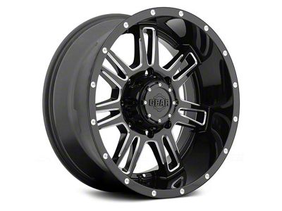Gear Off-Road Challenger Gloss Black Milled 6-Lug Wheel; 20x10; -19mm Offset (2024 Tacoma)