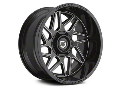 Gear Off-Road Ratio Gloss Black Milled 6-Lug Wheel; 18x9; 18mm Offset (16-23 Tacoma)