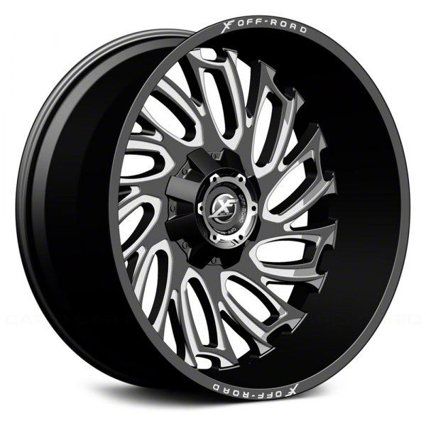 XF Offroad Titan XD XF207 Gloss Black Milled 6Lug Wheel; 20x10; 12mm