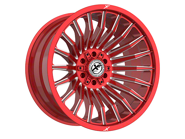 XF Offroad XF-231 Anodized Red Milled 6-Lug Wheel; 20x10; -12mm Offset (07-14 Tahoe)