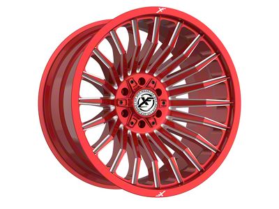 XF Offroad XF-231 Anodized Red Milled 6-Lug Wheel; 20x10; -12mm Offset (2024 Tacoma)