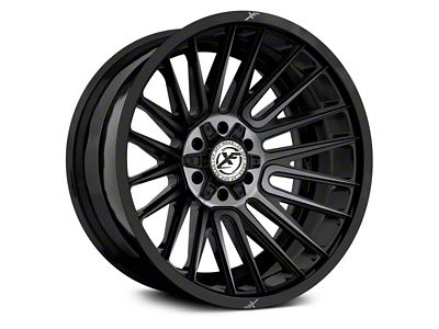 XF Offroad XF-234 Gloss Black with Brushed Double Dark Tint 6-Lug Wheel; 20x10; -12mm Offset (04-15 Titan)