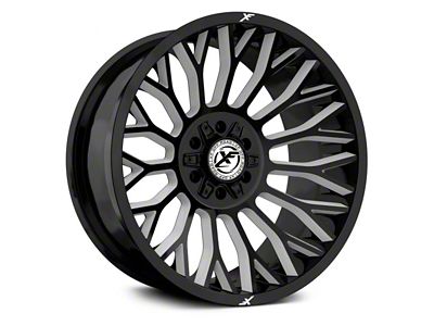 XF Offroad XF-237 Gloss Black Milled 6-Lug Wheel; 20x10; -12mm Offset (2024 Tacoma)