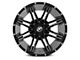 XF Offroad XF-220 Gloss Black Milled and Milled Dots 6-Lug Wheel; 17x9; 0mm Offset (16-23 Tacoma)