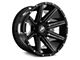 XF Offroad XF-220 Gloss Black Milled and Milled Dots 6-Lug Wheel; 17x9; 12mm Offset (03-09 4Runner)