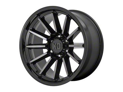 XD Luxe Gloss Black Machined with Gray Tint 6-Lug Wheel; 20x9; 18mm Offset (22-24 Tundra)
