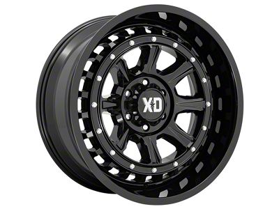 XD Outlander Gloss Black 6-Lug Wheel; 20x10; -18mm Offset (21-24 Bronco, Excluding Raptor)