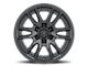 ICON Alloys Vector 6 Satin Black 6-Lug Wheel; 17x8.5; 25mm Offset (10-24 4Runner)