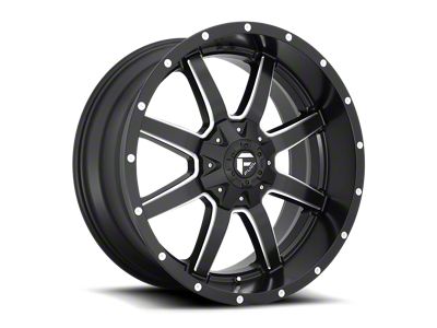 Fuel Wheels Maverick Matte Black Milled 6-Lug Wheel; 24x12; -44mm Offset (2024 Tacoma)
