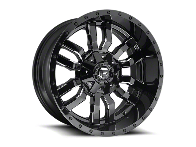 Fuel Wheels Sledge Gloss Black Milled 6-Lug Wheel; 24x12; -44mm Offset (16-23 Titan XD)