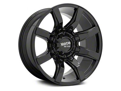Moto Metal Spider Gloss Black 6-Lug Wheel; 20x10; 12mm Offset (22-24 Tundra)