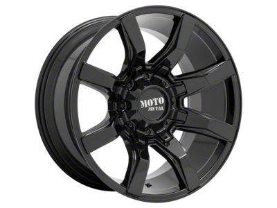Moto Metal Spider Gloss Black 6-Lug Wheel; 20x10; -18mm Offset (2024 Tacoma)